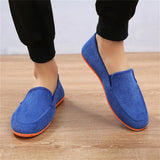 Male Breathable Jogging Slip On Canvas Flat Shoes