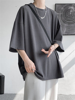 3/4 Sleeve Comfortable Textured Shirts for Male