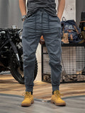 Retro Leisure Wear-resistant Male Ankle-tied Cargo Trousers