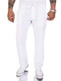 Men's Casual Simple Loose Cotton Sweatpants