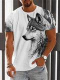 Men's Stylish Wild Wolf Summer T-shirt