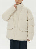 Men's Street Fashion Warm Cotton Padded Corduroy Coats