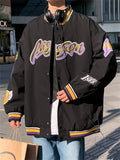 Men's Vogue Coats Stand Collar Varsity Jackets