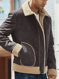 Men Cozy Leisure Lapel Faux Fur Winter Coats