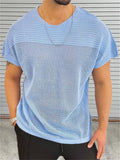 Sexy Breathable Hollow Out Men's Slim Fit Summer T-shirt