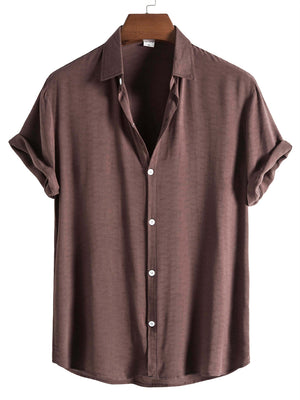 Super Soft Natural Slub Cotton Simple Daily Shirt