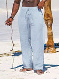 Male Summer Loose Fit Drawstring Beach Pants