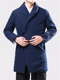 Men's Winter Warm Vintage Midi Coat