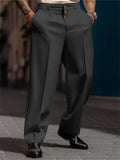 Men's Cozy Wedding Party Straight-Leg Formal Suit Pants