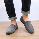 Male Breathable Jogging Slip On Canvas Flat Shoes