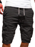 Men's Sports Fitness Multi Pockets Summer Loose Shorts