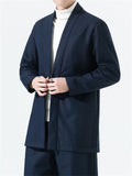 Men's Chinese Style Linen Cotton Knot Button Jacket