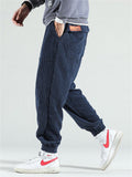 Men's Fashion Corduroy Drawstring Ankle-tied Trousers