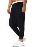 Casual Solid Color Ankle Banded Pants With Pockets