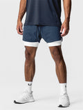 Men's Stretchy Quick Dry Double-Layer Basketball Shorts