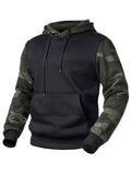 Camouflage Thicken Warm 100% Cotton Long Sleeve Hoodies for Men