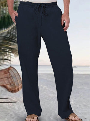 Men's Thin Breathable Summer Sports Drawstring Trousers