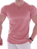 Men's Comfy Slim Fit Training Muscle Fitness T-shirt