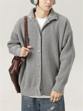 Men's Oversized Lazy High-Neck Knitted Sweaters