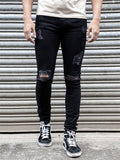 Men's Trendy Ripped Holes Skinny Jeans