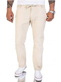 Men's Casual Simple Loose Cotton Sweatpants