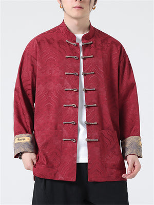 Men's Cool Vintage Chinese Style Frog Button Jacket