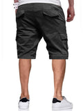 Male Contrast Color Drawstring Casual Summer Shorts