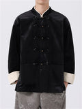 Men's Retro Chinese Style Corduroy Tang Suit Jacket