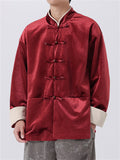 Men's Retro Chinese Style Corduroy Tang Suit Jacket