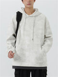 Men's Fake Two Pieces Oversized Basic Hoodies