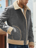 Men Cozy Leisure Lapel Faux Fur Winter Coats