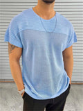 Sexy Breathable Hollow Out Men's Slim Fit Summer T-shirt