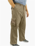 Men's Large Size Extra Loose Multi-Pocket Cargo Pants