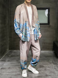 Chinese Style Smooth Printing Men's Outfits