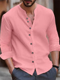 Men's Linen Extra Loose Autumn Long Sleeve Shirt