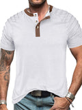 Summer Cotton Blend Sports Cozy Breathable Shirt for Men