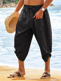 Sunny Beach Front Pocket Cropped Pants for Men