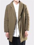 Men's Winter Warm Vintage Midi Coat