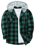 Spring Autumn Men's Trendy Plaid Hoodies