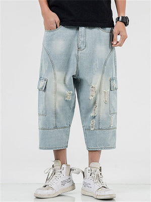 Summer Stylish Cropped Jeans For Men