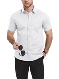 Solid Color Turn-down Collar Business Shirt for Men