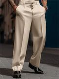 Men's Cozy Wedding Party Straight-Leg Formal Suit Pants