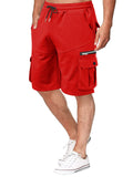 Male Modish Plus Size Elasticated Waist Pockets Shorts