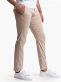 Men's Fashionable Mid-Rise Slim Fit Trousers