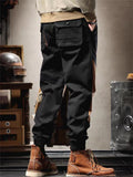 Male Trendy Straight Leg Contrast Color Trousers