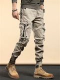 Men's Streetwear Slim Fit Ankle-tied Cargo Pants