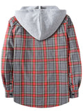 Spring Autumn Men's Trendy Plaid Hoodies