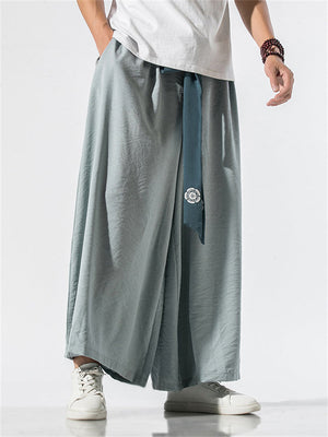 Stylish Cozy Linen Hakama Pants for Men