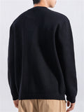 Men's Soft Comfort Henley Collar Solid Ribbed Sweater