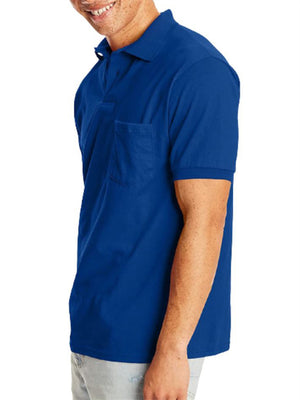 Men's Relaxed Solid Color Short-sleeved Polo Shirt